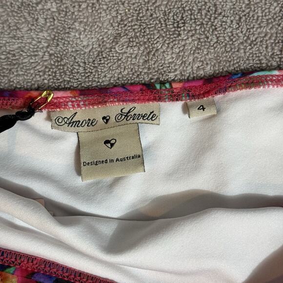 Boho Y2K Bikini Swim Bottom 4 Adjustable Tie Side Beach Luxury Abstract Festival - Picture 7 of 9